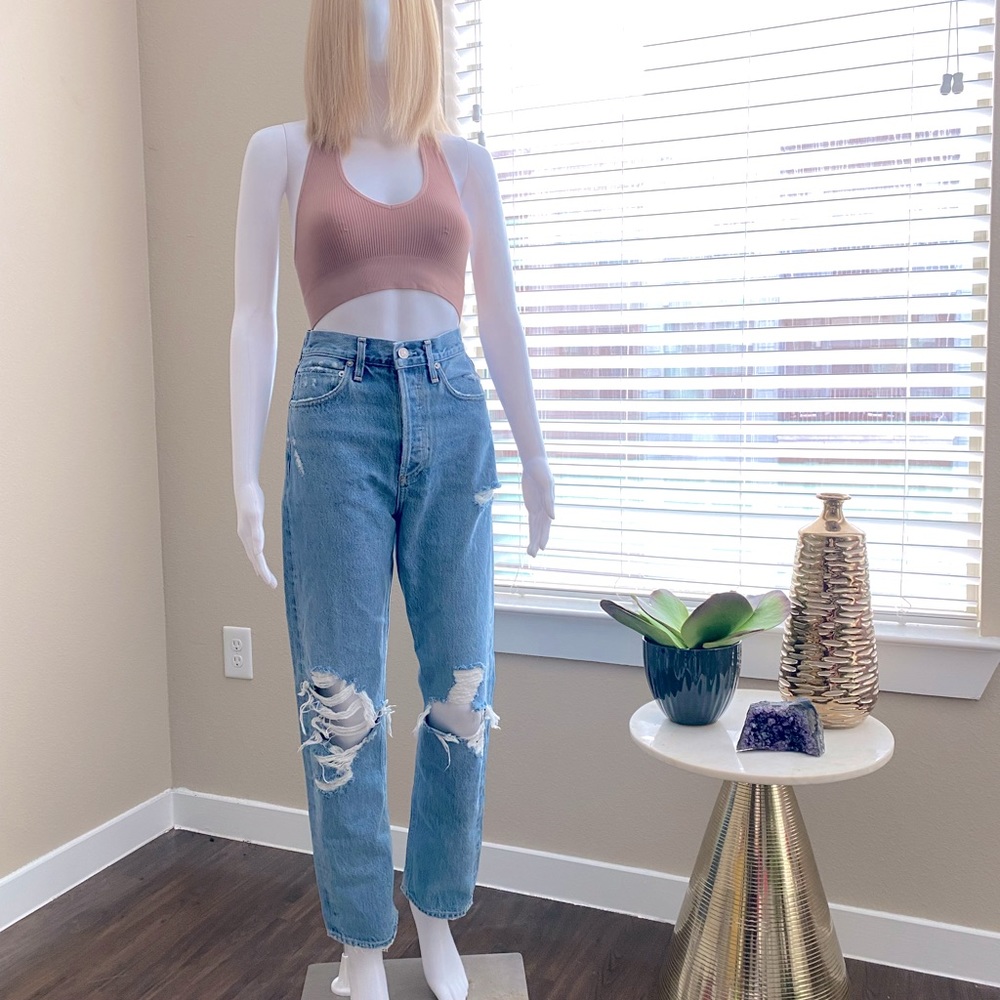 90s Mid Rise Loose Fit in Fall Out